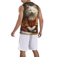 thumbnail image 2 of Sikiie Haystack Meditating Cat Basketball Jersey Reversible Men's Mesh Athletic Sports Shirts Training Practice S-4XLSmall, 2 of 6