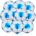 thumbnail image 2 of Yanonmyfd 10 Pack 18 Inch Blue Soccer Foil Balloons Football Helium Metallic Mylar Balloons for Birthday Party Sports Theme World Cup Party Decorations, 2 of 14