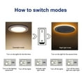 thumbnail image 4 of Mistaha Ultra-thin Round LED Panel Lights with Adjustable Color Temperatures, High Brightness, and Enhanced Visual Experience - Pack of 4, 9W+3W Embedded Ceiling Lights, Slim Profile, 5CCT+2000K Warm, 4 of 6