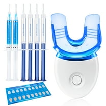 GENKENT Teeth Whitening Kit for Sensitive Teeth Oral Care, Includes LED Light, 4 Whitening Gel and 2 Desensitizing Gel, Whitening Gel Helps to Remove Stains Caused by Food, Coffee, Soda, Smoking