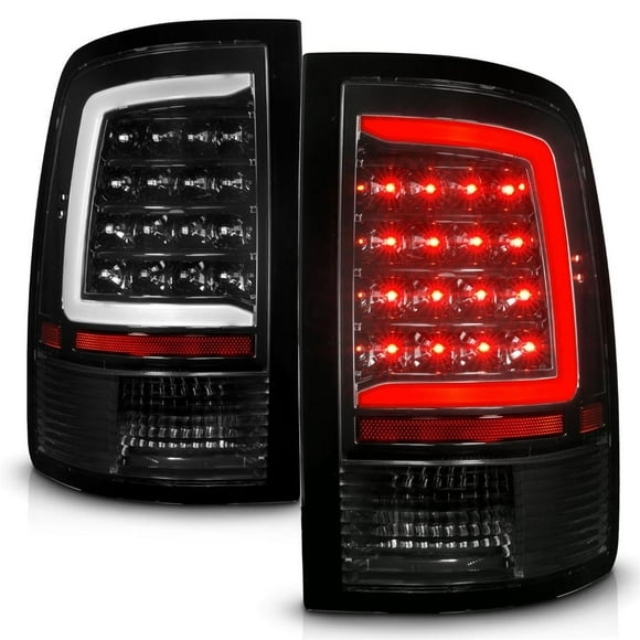 ANZO USA Tail Light Assembly 311452 LED; Clear Lens; Black Housing; Set Of 2