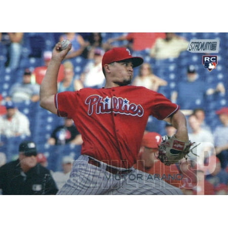 2018 Topps Stadium Club #210 Victor Arano Philadelphia Phillies Rookie Baseball Card -