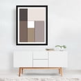 thumbnail image 2 of Rectilinear Abstract Browns Creams White B - Digital Art Abstract Geometric Minimalist Modern Art Pastel Mid-Century Modern Bauhaus Black Framed Wall Art Print 8 x 10 inches, 2 of 3