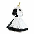 thumbnail image 7 of Woman Cosplay Dress Cute Cosplay Princess Dress Lapel Collar Maid Costume Dress for Cosplay with Short Sleeves, 7 of 7