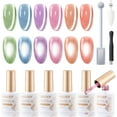 thumbnail image 1 of Gellen Kit de Esmalte de Uñas en Gel de Ojo de Gato con Imán, Juego de Esmalte en Gel con Efecto Espejo Brillante de 6x10 Ml, Gel para Uñas en Casa para Uso en Salón, 1 of 8