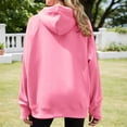 thumbnail image 5 of Women'S Sweatshirt Women's Solid Sweatshirt Women's Casual Long Sleeve Hooded Sweatshirt Solid Color Pullover Fashion Hoodie For Daily Wear Comfortable Loungewear, 5 of 8