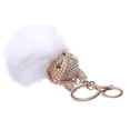 thumbnail image 4 of LLC Porte-Clés Fox avec Strass Blanc et Boule en Peluche, 4 of 4