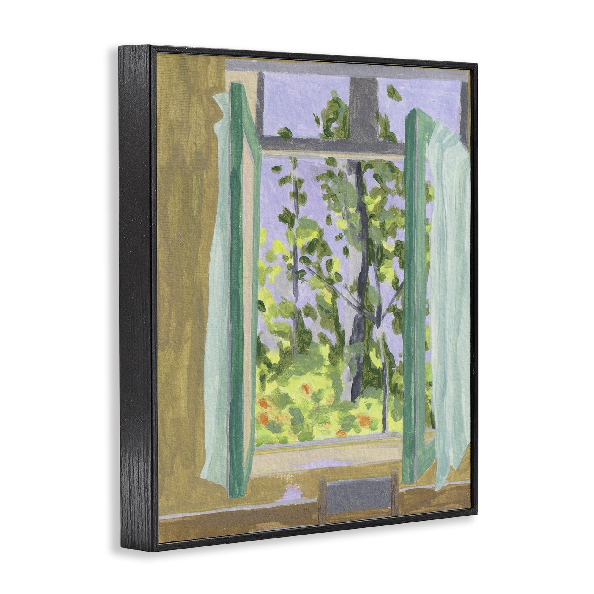 A Seat For Spring Black Framed Giclee Art, design by Melissa Wang