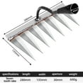 thumbnail image 2 of DELESYS Hoe Weeding Rake Farm Tools Hoe Weeding Hoe Rake Loose Nail Rake Steel Rake, 2 of 4