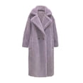 thumbnail image 5 of LOVZFMLL Vestes pour Femmes Manteau Manches Longues en Poil d'Agneau à Revers Manteau Chaud Veste Pardessus, 5 of 5