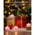 thumbnail image 3 of Velas LED sin llama BEICHI, paquete de 50 unidades, color rosa, 3 of 6