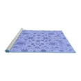 thumbnail image 2 of Ahgly Company Machine Washable Indoor Rectangle Oriental Blue Traditional Area Rugs, 5' x 7', 2 of 4