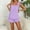Purple, variant on pstuiky Women Pajama Sets Fashion Solid Color Comfortable 2 Piece Sleepwear Summer Loose Fit Crew Neck Sleeveless Pajama Sets with Shorts Pink S