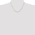 thumbnail image 2 of Leslie's 10K White Gold 2.5mm Diamond-Cut Lightweight Rope Chain (Weight: 5.83 Grams, Length: 18 Inches), 2 of 4
