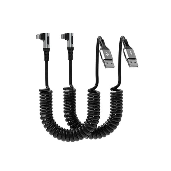 Sanlf iPhone Charger Extension Cable,[Apple MFi Certified] 90 Degree Lightning Charging Male to Female Extender Dock Cable Adapter for iPhone 14 Pro Max/13/12/11/XS/XR/X/8/7/6 Pass Data Audio