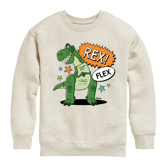 Toy Story - Rex Flex - Toddler & Youth Crewneck Fleece Sweatshirt
