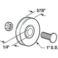 thumbnail image 2 of Prime-Line B 548 Center Grooved Roller Assembly, 1 in Dia Roller, 5/16 in W Roller, Steel Roller, Concave Roller, 2 of 3