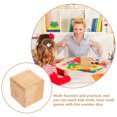 thumbnail image 4 of CRILSTYLEO Wooden Dice Beige 1Set 3.5X3.5X3.5In, 4 of 6