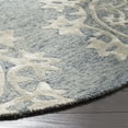 thumbnail image 3 of SAFAVIEH Bella Marcella Medallion Geometric Wool Area Rug, Blue, 5' x 5' Round, 3 of 7