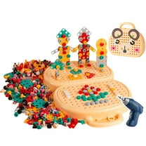 CanGonggg Toolbox With Toys Drill Screwdriver Tool Set Puzzle Preschool Educational Activity Toys For Kids Boys And Toddler Toys Toys For Ages 2-4 Kids Toys Toddler Toys 2-3 Baby Book