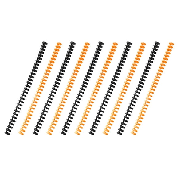 WORGEOUS  10 Pcs Thirty-holes Binder Rings Decorative Spiral Binding Coils Thermal Machine Wire Caps