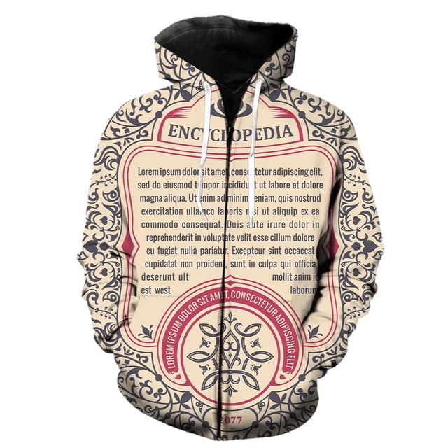 Sudadera con capucha y cremallera para hombre, estilo europeo y americano, informal, unisex, divertida y moderna, estilo Harajuku para adolescentes.