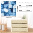 thumbnail image 6 of Yayeee 6 Pack Kitchen Dish Cloths for Washing Dishes Soft Absorbent Microfiber Towels, Blue Pattern, 6 of 9