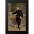 thumbnail image 2 of Velazquez, Diego 16x24 Black Modern Framed Museum Art Print Titled - Portrait of the Jester Calabazas, 2 of 5