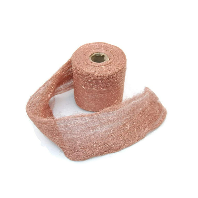Copper Wool FINE Grade - 1lb Roll - by Rogue River Tools. CHOOSE GRADE!  Made in USA, Pure Copper 