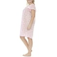 thumbnail image 3 of Ezi Women's Plus Cap Sleeve Floral Nightgown, 3 of 6