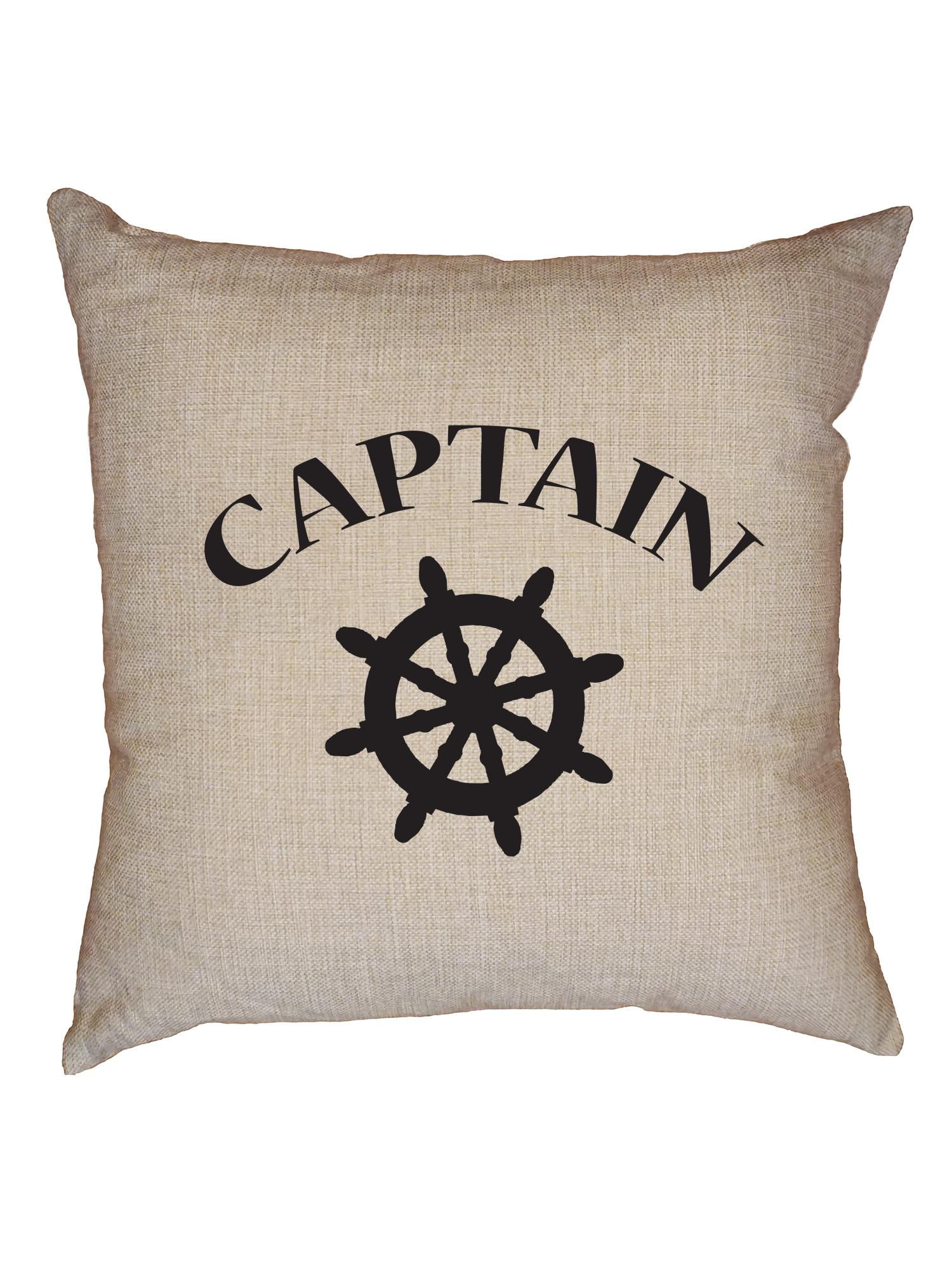 Captain With Antique Wheel Graphic Sailing Boating Love Decorative