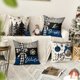 thumbnail image 2 of Juego de 4 fundas de almohada AVOIN Colorlife para Navidad, 45 x 45 cm, 2 of 7