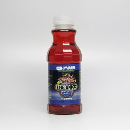 Champ Flush Out Detox Drink - Acai Berry (Best Way To Flush Nicotine Out Of Your System)