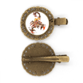 thumbnail image 1 of Barrette Pince à Cheveux Colorée Scorpion Animal Art Contour, 1 of 3