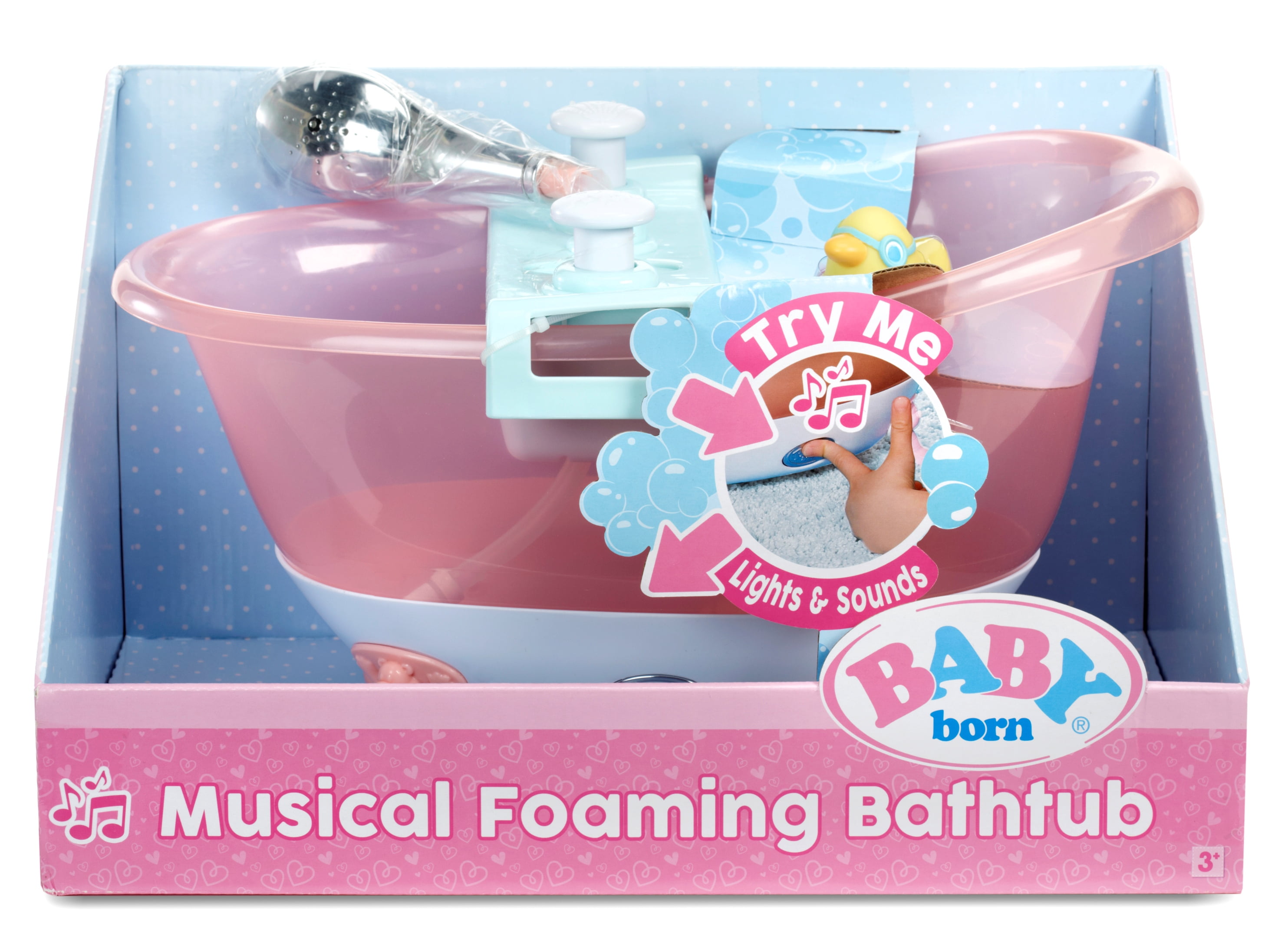 baby born interactive bathtub with foam