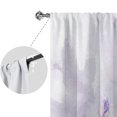 thumbnail image 3 of Innerwin Rideaux Protection UV Draperies Isolées Thermiquement Occultantes Imprimé Floral Rideau de Fenêtre Écoénergétique Imperméable Poche pour Tringle Panneau Moderne Violet 150x166cm/59.06x65.35 Pouces LxH, 3 of 6