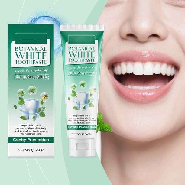 Pisexur Belleza Maquillaje Pasta de dientes fresca con menta y hierbas, protección para el aliento y glaseado, limpieza diaria, cuidado bucal y pasta de dientes para la carpara mujeres y hombres