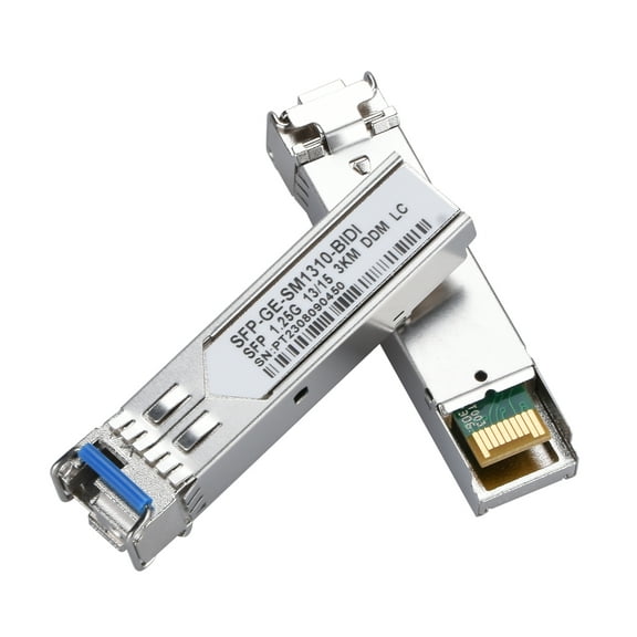 2x Energy-Efficient 1.25Gb/s SFP Modules with LC Connectors for Long-Distance Data Transmission