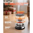 thumbnail image 2 of KFFKFF 9000 BTU Portable Kerosene Heater and Stove, 2-in-1 Indoor and Outdoor Non-Electric Heating Solution with Adjustable Height and Flame Control, Compact Design for Camping, Cooking, Home, 2 of 9