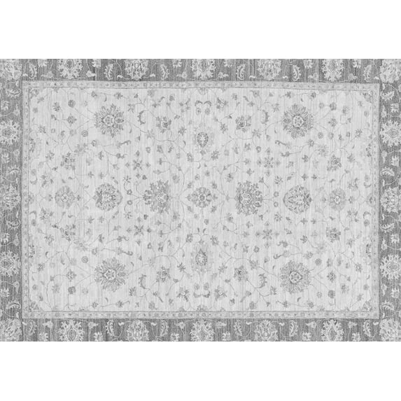 Ahgly Company Indoor Rectangle Oriental Gray Traditional Area Rugs, 2' x 4'