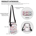 thumbnail image 6 of HELLHERO Pastel Flowers Light Crossbody Sling Bags Stylish, 2 Layers for Daily Commute or Casual Outings, Travel, 6 of 7