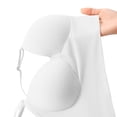 thumbnail image 4 of Pounoo Bras for Women Shiny Strap Ribbed Plain Bras Daily Dating Moments Stretchy Lightweight Supportive Bras Gift, 4 of 5