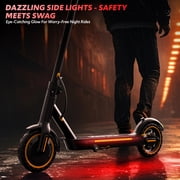 Electric Scooters for Adults, 550W Motor up to 19MPH & 19Miles, Foldable E-Scooter w/Side Light & App