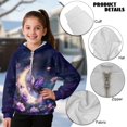 thumbnail image 6 of Pzuqiu Butterfly Hoodies for Teen Girls Size 14-15 Fleece Comfortable Long Sleeve Kids Personalized Fall Outfits Fashion Clothing Stretchy Casual Clothes for Girls, 6 of 7