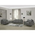thumbnail image 5 of Lexicon Mischa Leather Match Accent Chair in Dark Gray, 5 of 5