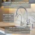 thumbnail image 4 of Westbrass 11" 1-Lever Handle Hot Water Dispenser Faucet with Quick Heating Tank, Polished Nickel, 4 of 11