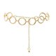 thumbnail image 1 of Fashion Womens Full Circle Metal Wide Chain Belt Waist Dress Adjusted Waistband Conbo, 1 of 4