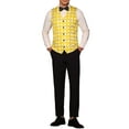 thumbnail image 2 of INSPIRE CHIC Polka Dots Suit Vests for Men's Slim Fit V Neck Waistcoat Formal Dress Vest, 2 of 4