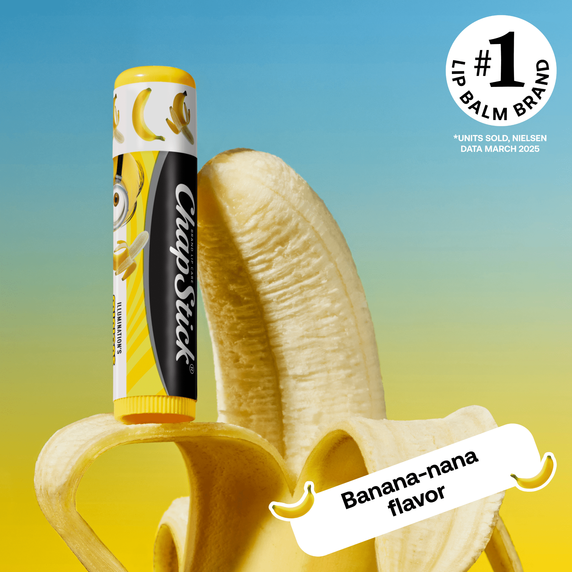 (6 pack) ChapStick Minions Banana-nana Lip Balm, Banana Flavor, Moisturizing Lip Care, 3 Pack