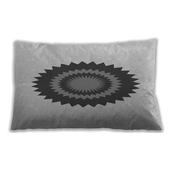 Ahgly Company Outdoor Rectangular Contemporary Lumbar Throw Pillow, 13 inch by 19 inch